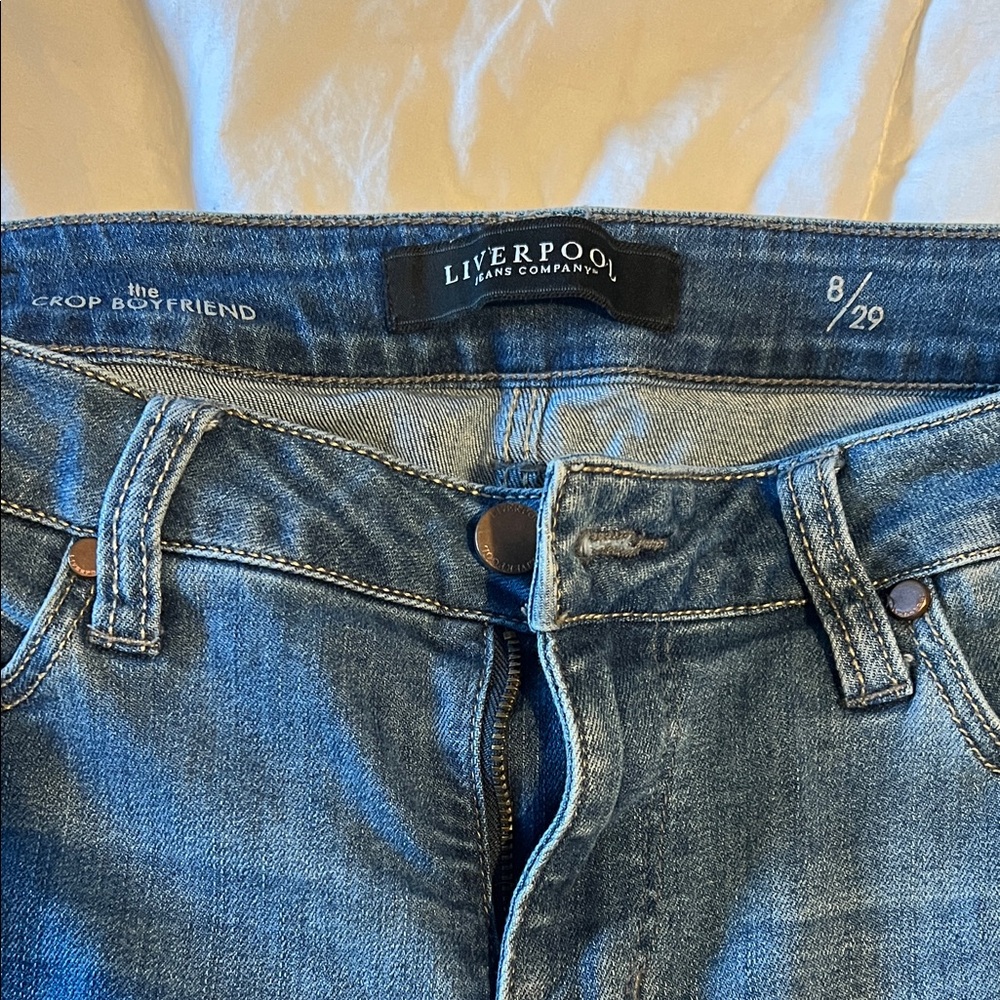 Liverpool crop boyfriend jeans